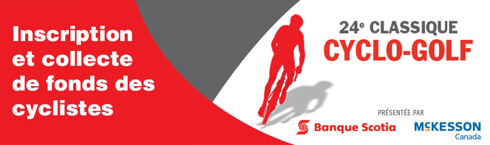 Cyclo-Golf 2017 - Inscription et collecte de fonds des cycli